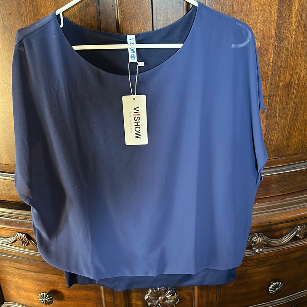 Women’s Navy Blouse